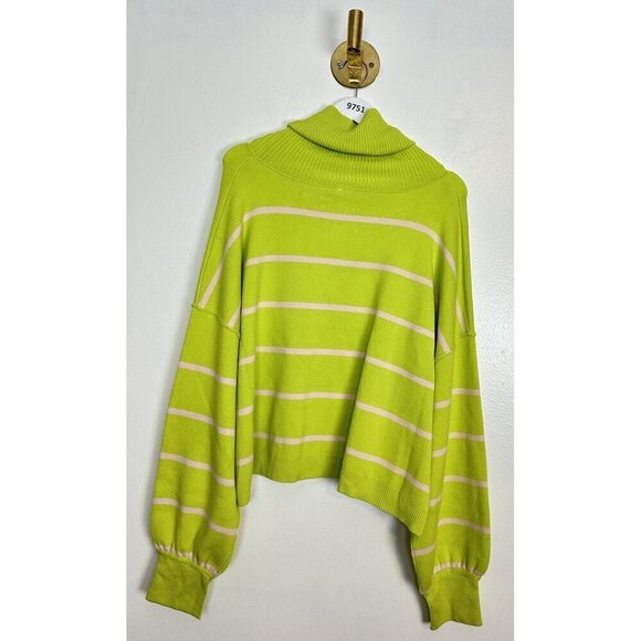 FREE PEOPLE Paulie Sweater in Lemonade Combo Size Medium - Picture 7 of 12